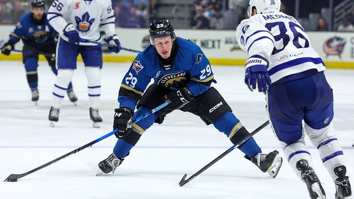 AHL: MAY 14 Calder Cup Playoffs - Toronto Marlies at Cleveland Monsters AHL: MAY 14 Calder Cup Playoffs - Toronto Marlies at Cleveland Monsters