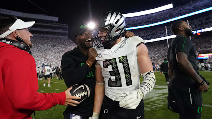 In each of the last three seasons, Oregon has had a Top Ten recruiting class and a Top Ten Transfer Portal class and they've never lost a starter to the portal.