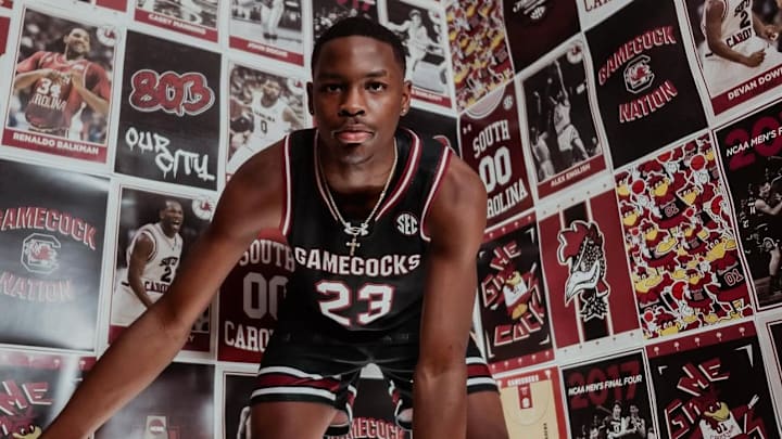 2027 five-star small forward Josh Leonard from Wilson High School in Florence, South Carolina, on his unofficial visit to the University of South Carolina