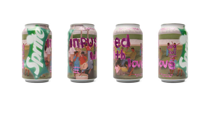 Joe Freshgoods designs for Sprite cans