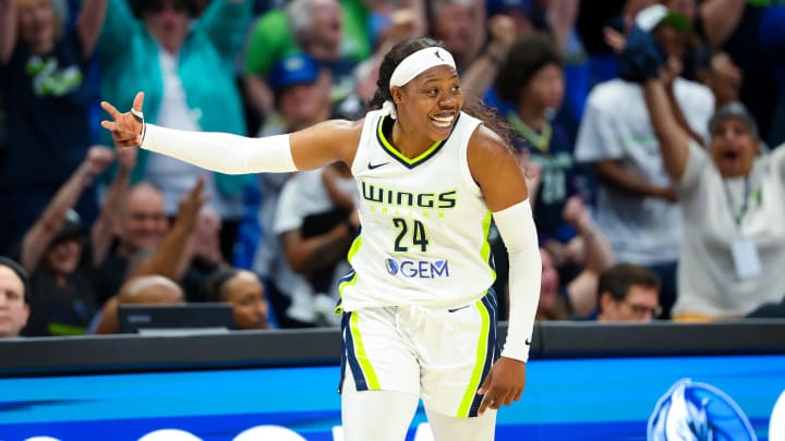 Dallas Wings guard Arike Ogunbowale.