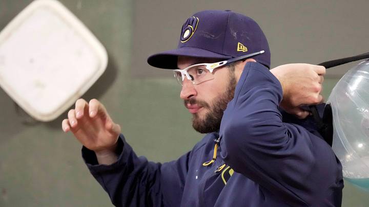 Milwaukee Brewers pitcher Aaron Ashby works out in the bullpen during the fifth inning of their game against the Pittsburgh Pirates Saturday, April 25, 2026 at American Family Field in Milwaukee, Wisconsin. Milwaukee Brewers pitcher Aaron Ashby works out in the bullpen during the fifth inning of their game against the Pittsburgh Pirates Saturday, April 25, 2026 at American Family Field in Milwaukee, Wisconsin.