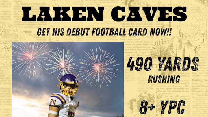 Alburnett's Laken Caves has his own trading card, which was designed by Hayloft Collectives. The deal is through an NIL agreement between the two.
