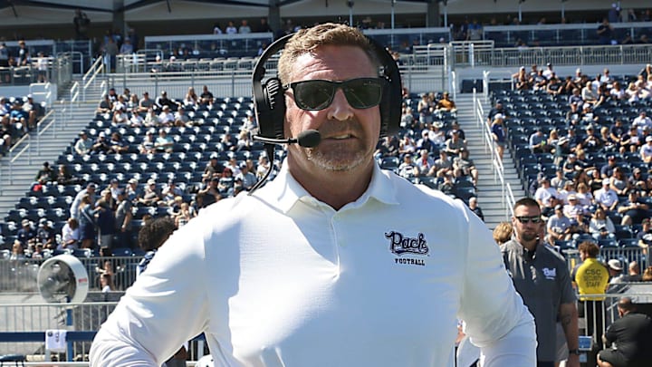 Nevada head coach Jeff Choate. 