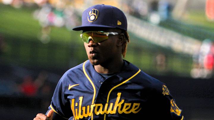 Milwaukee Brewers prospect Jesus Made runs off the field during the spring breakout game on March 17, 2025.