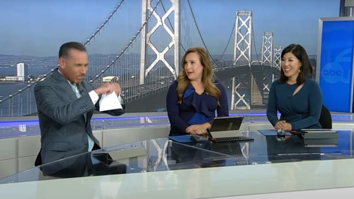 Larry Beil rips up John Fisher’s letter to fans on ABC7.