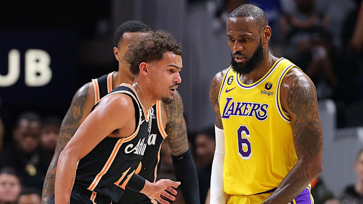 Trae Young sí incluyó a LeBron James y a otros representantes de Lakers en su equipo histórico, pero no a Michael Jordan
