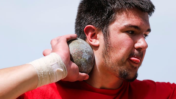 Nixa junior Jackson Cantwell smashed the Missouri state record on Saturday in the Class 5 District 6 meet in Waynesville and reset the nation's longest 2025 throw for the fourth time with a toss of 76 feet.