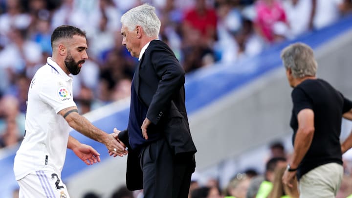 Carlo Ancelotti y Dani Carvajal