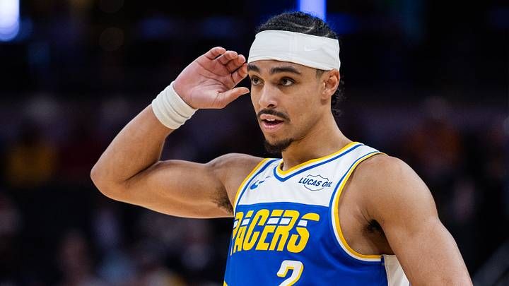Indiana Pacers guard Andrew Nembhard (2). Indiana Pacers guard Andrew Nembhard (2).