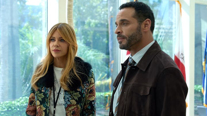 HIGH POTENTIAL - “Under the Rug” - As Morgan and Karadec investigate the mysterious death of a hitman in a car crash, they uncover details that force the LAPD and FBI to partner on the case. Meanwhile, Elliott tries to rekindle romance for his parents. TUESDAY, JAN. 13 (9:00-10:00 p.m. EST) on ABC. KAITLIN OLSON, DANIEL SUNJATA