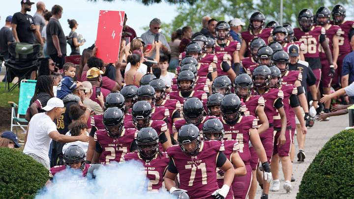 Iona Prep football last season secured New York Catholic High School Football League (NYCHSFL) and New York State AAA titles for the second year in a row. Iona Prep football last season secured New York Catholic High School Football League (NYCHSFL) and New York State AAA titles for the second year in a row.