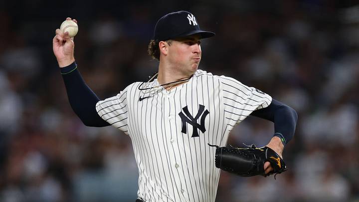Sep 8, 2026; Bronx, New York, USA; New York Yankees pitcher Cam Schlittler (31) pitches against the Colorado Rockies during the fourth inning at Yankee Stadium. Mandatory Credit: Vincent Carchietta-Imagn Images Sep 8, 2026; Bronx, New York, USA; New York Yankees pitcher Cam Schlittler (31) pitches against the Colorado Rockies during the fourth inning at Yankee Stadium. Mandatory Credit: Vincent Carchietta-Imagn Images