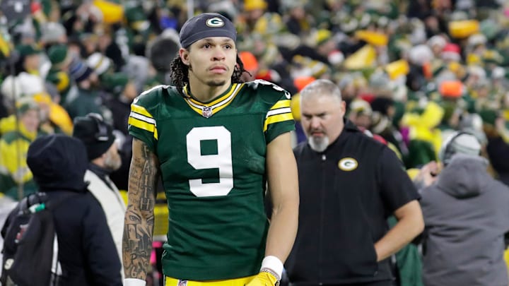 Green Bay Packers wide receiver Christian Watson