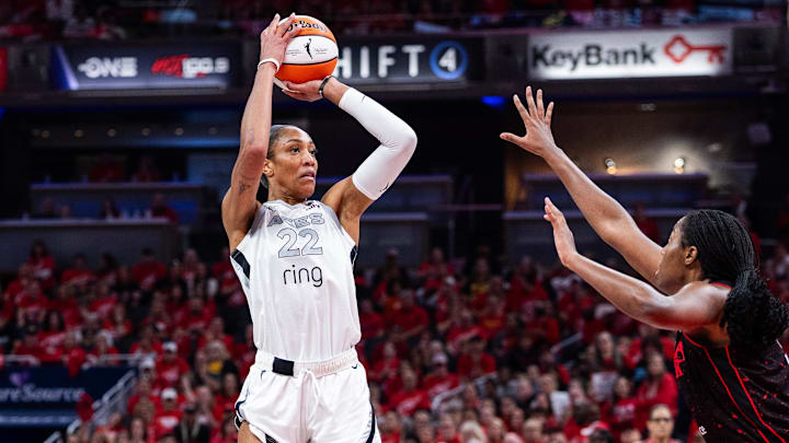 Las Vegas Aces center A'ja Wilson has been a key part of the franchise's two WNBA titles.