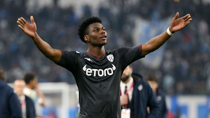 Aurélien Tchouaméni sous les couleurs de l'AS Monaco.