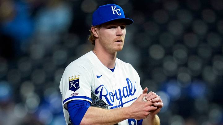 May 6, 2026; Kansas City, Missouri, USA; Kansas City Royals pitcher Eric Cerantola (61) makes his Major League debut during the ninth inning against the Cleveland Guardians at Kauffman Stadium. Mandatory Credit: Jay Biggerstaff-Imagn Images May 6, 2026; Kansas City, Missouri, USA; Kansas City Royals pitcher Eric Cerantola (61) makes his Major League debut during the ninth inning against the Cleveland Guardians at Kauffman Stadium. Mandatory Credit: Jay Biggerstaff-Imagn Images