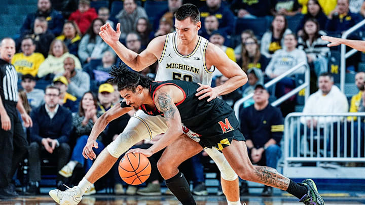 Maryland is a small favorite to Michigan in the Big Ten semifinal.