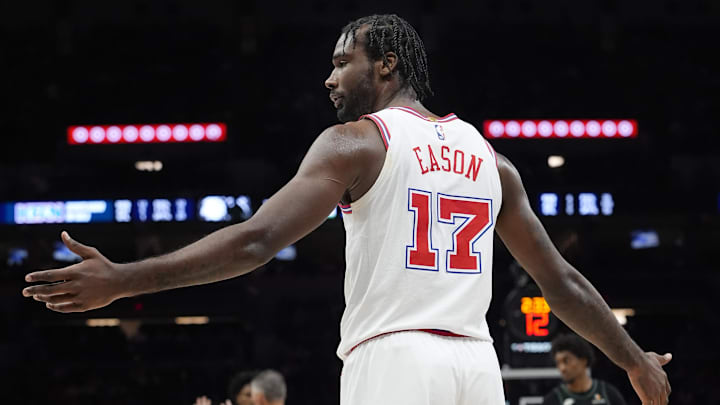 Mar 25, 2026; Minneapolis, Minnesota, USA; Houston Rockets forward Tari Eason (17) questions his call for a foul against the Minnesota Timberwolves in the first quarter at Target Center. Mandatory Credit: Bruce Kluckhohn-Imagn Images Mar 25, 2026; Minneapolis, Minnesota, USA; Houston Rockets forward Tari Eason (17) questions his call for a foul against the Minnesota Timberwolves in the first quarter at Target Center. Mandatory Credit: Bruce Kluckhohn-Imagn Images