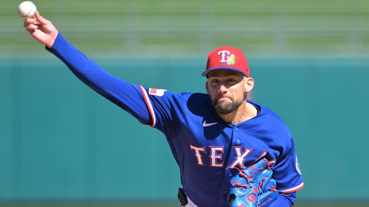 Texas Rangers pitcher Nathan Eovaldi.