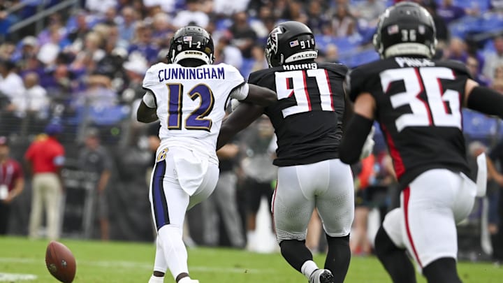 Atlanta Falcons defensive lineman Demone Harris made his regular season Falcons debut against the Seattle Seahawks in Week 7.