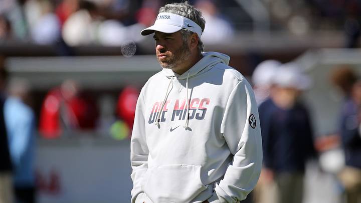 Oct 17, 2026; Oxford, Mississippi, USA; Mississippi Rebels head coach Pete Golding looks on during warm ups prior to the game against the Missouri Tigers at Vaught-Hemingway Stadium. Mandatory Credit: Petre Thomas-Imagn Images Oct 17, 2026; Oxford, Mississippi, USA; Mississippi Rebels head coach Pete Golding looks on during warm ups prior to the game against the Missouri Tigers at Vaught-Hemingway Stadium. Mandatory Credit: Petre Thomas-Imagn Images