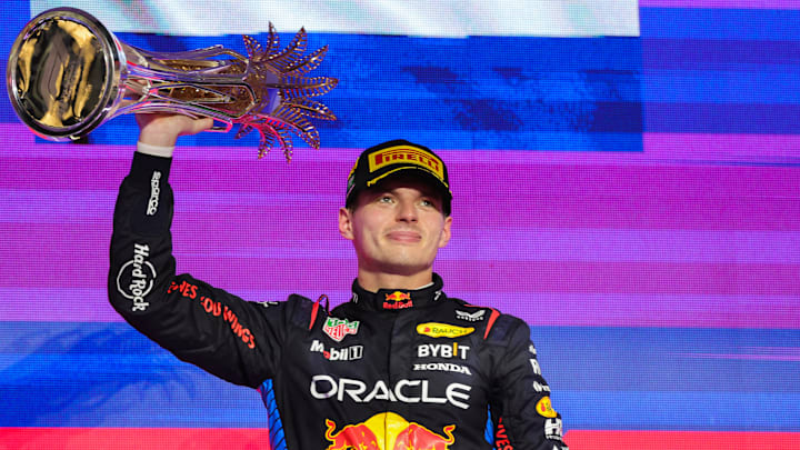 Max Verstappen cuando ganó el Gran Premio de Arabia Saudita de la Fórmula 1 en 2024