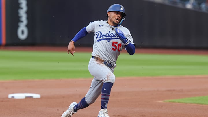 Betts missed Friday night's World Series rematch with the injury