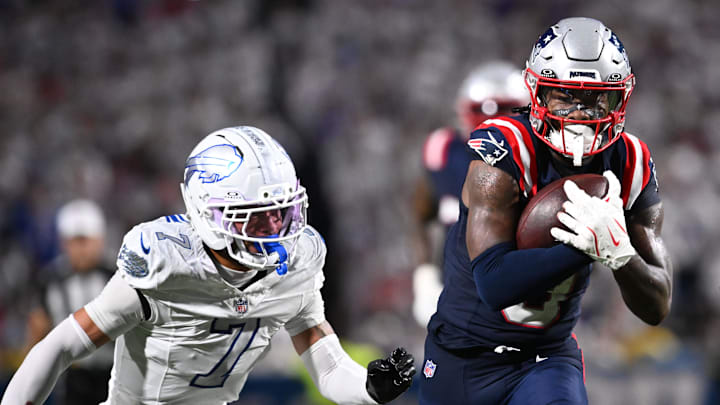 New England Patriots wide receiver Stefon Diggs had 10 catches and 146 yards in an upset win against his former team, the Buffalo Bills.