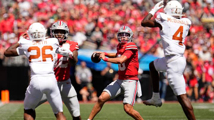 Take Ohio State to beat Texas in Week 2 of the college football season. Take Ohio State to beat Texas in Week 2 of the college football season.