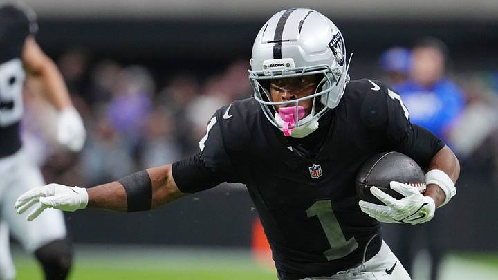 Las Vegas Raiders receiver Tre Tucker