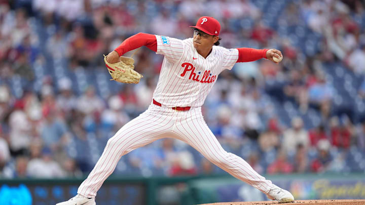 Philadelphia Phillies starting pitcher Jesus Luzardo.