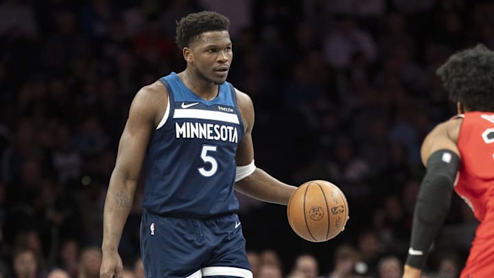 Minnesota Timberwolves guard Anthony Edwards. Minnesota Timberwolves guard Anthony Edwards.