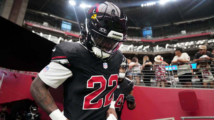 Former Arizona Cardinals running back Michael Carter (22) 