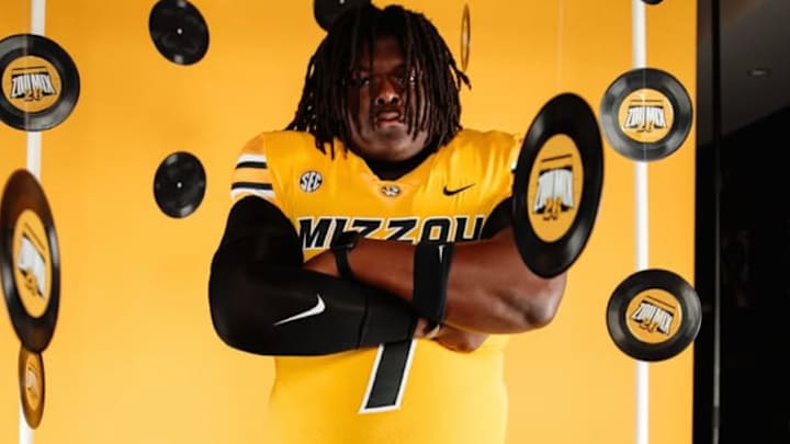 Cherry Valley defensive tackle Danny Beale on his official visit to the University of Missouri.