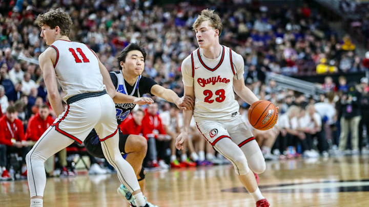 Owyhee High School, led by Rice signee Boden Howell, is set to defend its Idaho high school boys basketball championship this week in Boise.