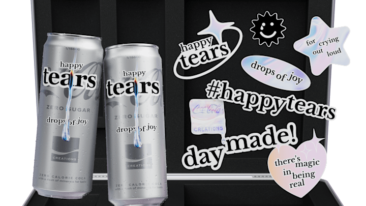 Coca-Cola Happy Tears Zero Sugar hype kit