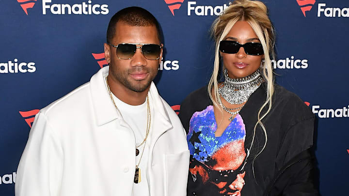 Russell Wilson and Ciara attend Michael Rubin s Fanatics Super Bowl party.
