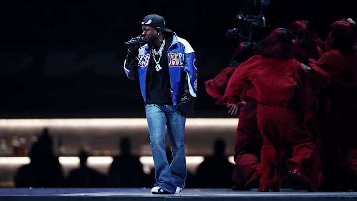 Rapper Kendrick Lamar on Feb 9, 2025.