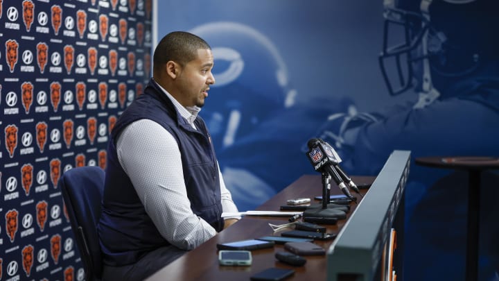 Ryan Poles addresses changes in the team. The Bears GM appears to have based continued team improvement on three gambles.
