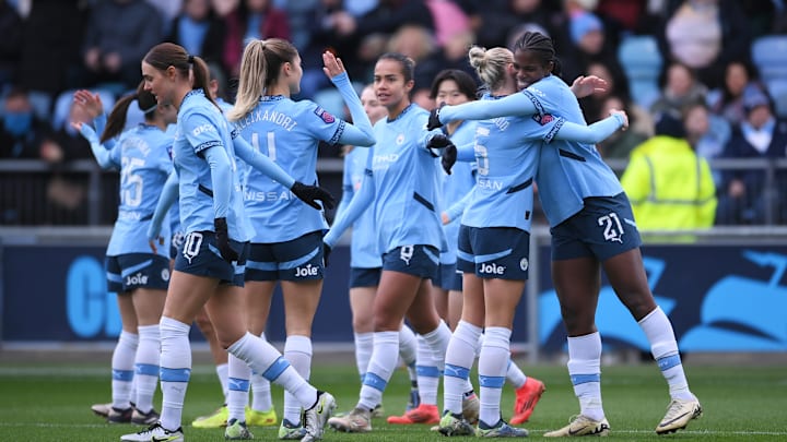 Manchester City are third in the WSL table Manchester City are third in the WSL table