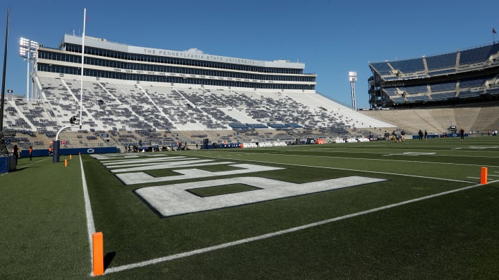 A general view of Penn State's Beaver Stadium prior to the 2023 opener against West Virginia. A general view of Penn State's Beaver Stadium prior to the 2023 opener against West Virginia.