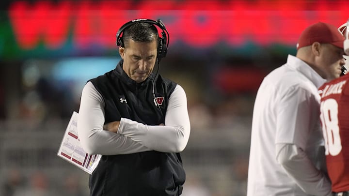 Wisconsin head coach Luke Fickell. 