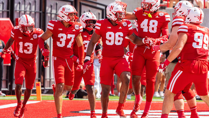 Williams Nwaneri (96) started in nine games for the Big Red as a redshirt freshman. He returns the most sacks on the team heading into next fall.
