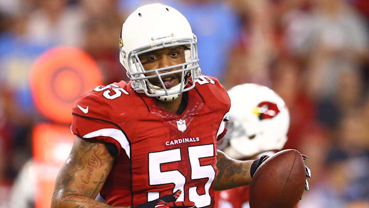 South Carolina football legend John Abraham with the Arizona Cardinals