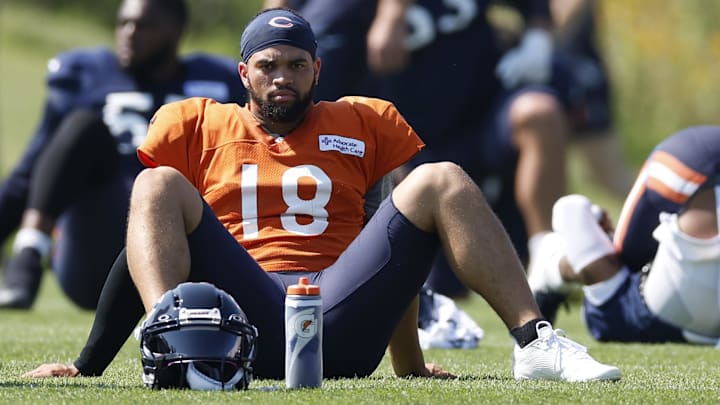 It's been a challenging training camp for Bears quarterback Caleb Williams.