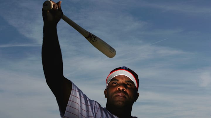 Randall Simon of the Philadelphia Phillies did not bring down this bat on any costumed meats...that we know of.