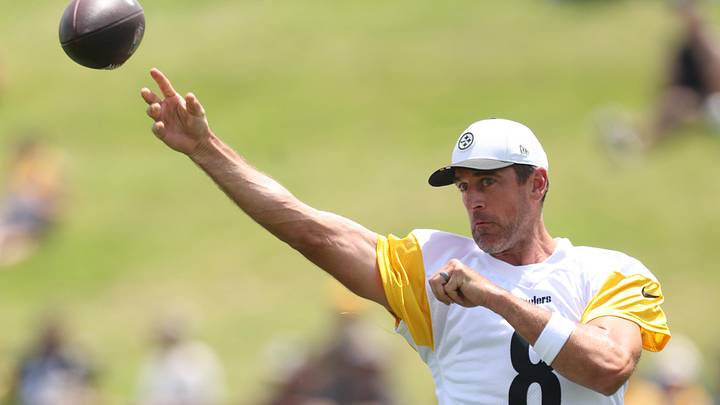 Aaron Rodgers was back at Steelers practice on Monday. Aaron Rodgers was back at Steelers practice on Monday.