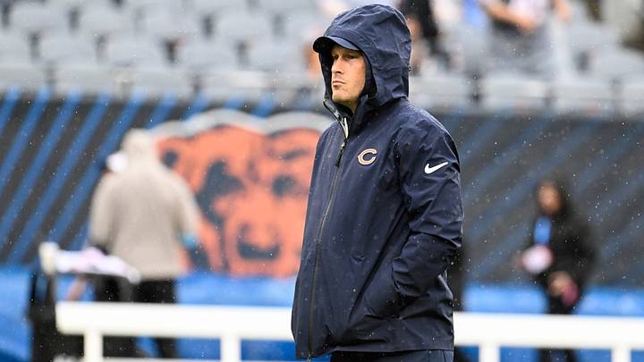 Chicago Bears head coach Ben Johnson looks on during warmups before the game against the Minnesota Vikings at Soldier Field. Mandatory Credit: Matt Marton-Imagn Images Chicago Bears head coach Ben Johnson looks on during warmups before the game against the Minnesota Vikings at Soldier Field. Mandatory Credit: Matt Marton-Imagn Images