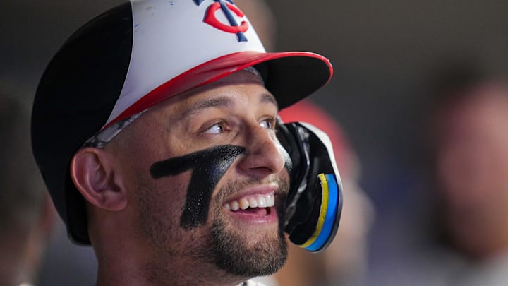 Aug 12, 2024; Minneapolis, Minnesota, USA; Minnesota Twins third base Royce Lewis (23) against the Kansas City Royals in the seventh inning at Target Field. Mandatory Credit: Brad Rempel-Imagn Images Aug 12, 2024; Minneapolis, Minnesota, USA; Minnesota Twins third base Royce Lewis (23) against the Kansas City Royals in the seventh inning at Target Field. Mandatory Credit: Brad Rempel-Imagn Images